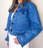 Dreaming Of Denim Ruffle Jacket
