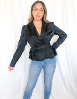 Belted Up Peplum Blazer