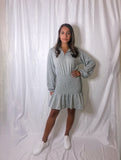 Gotta Go Grey Smocked Dress