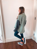 Army Green Knit Jacket