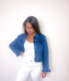 Dreaming Of Denim Ruffle Jacket